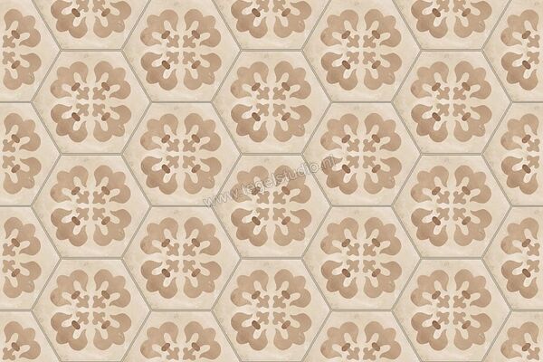  Marca Corona Terra Giglio Esagona Vers. C 21.6x25 cm Decor Mat Vlak 0405 | 60384