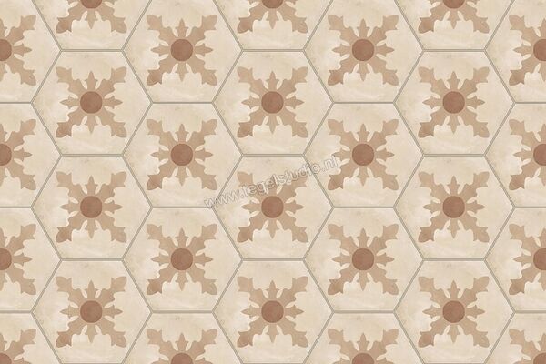  Marca Corona Terra Cardinale Esagona Vers. C 21.6x25 cm Decor Mat Vlak 0407 | 60390