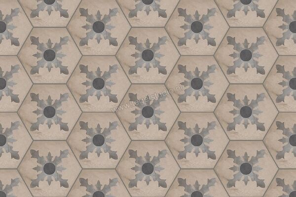 Marca Corona Terra Cardinale Esagona Vers. F 21.6x25 cm Decor Mat Vlak 0408 | 60393