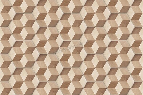  Marca Corona Terra Cubo Esagona Vers. C 21.6x25 cm Decor Mat Vlak 0399 | 60429