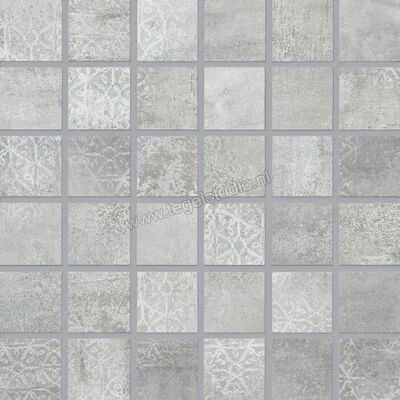 Jasba Ronda Zement-Mix 5x5 cm Mozaiek Mat Vlak Ht-Veredeling 43201H | 70989