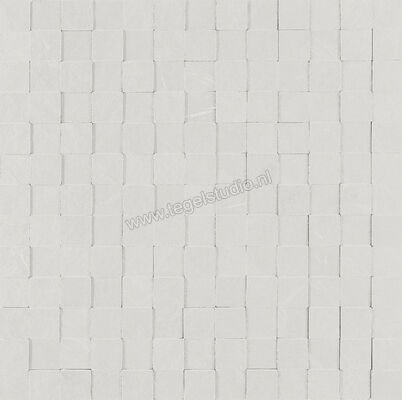 Marazzi Mystone - Lavagna Bianco 30x30 cm Decor Mosaico 3D Mat Gestructureerd Naturale MD1H | 88811