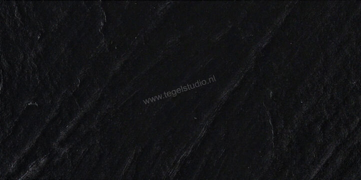 Marazzi Mystone - Lavagna Nero 30x60 cm Vloertegel / Wandtegel Mat Gestructureerd Strutturato M05D | 88832