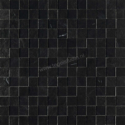 Marazzi Mystone - Lavagna Nero 30x30 cm Decor Mosaico Mat Gestructureerd Naturale M0AE | 88847