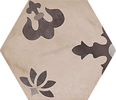  Marca Corona Terra Mix Giglio Esagona Vers. F 21.6x25 cm Decor Mix Mat Vlak 0410 | 93979